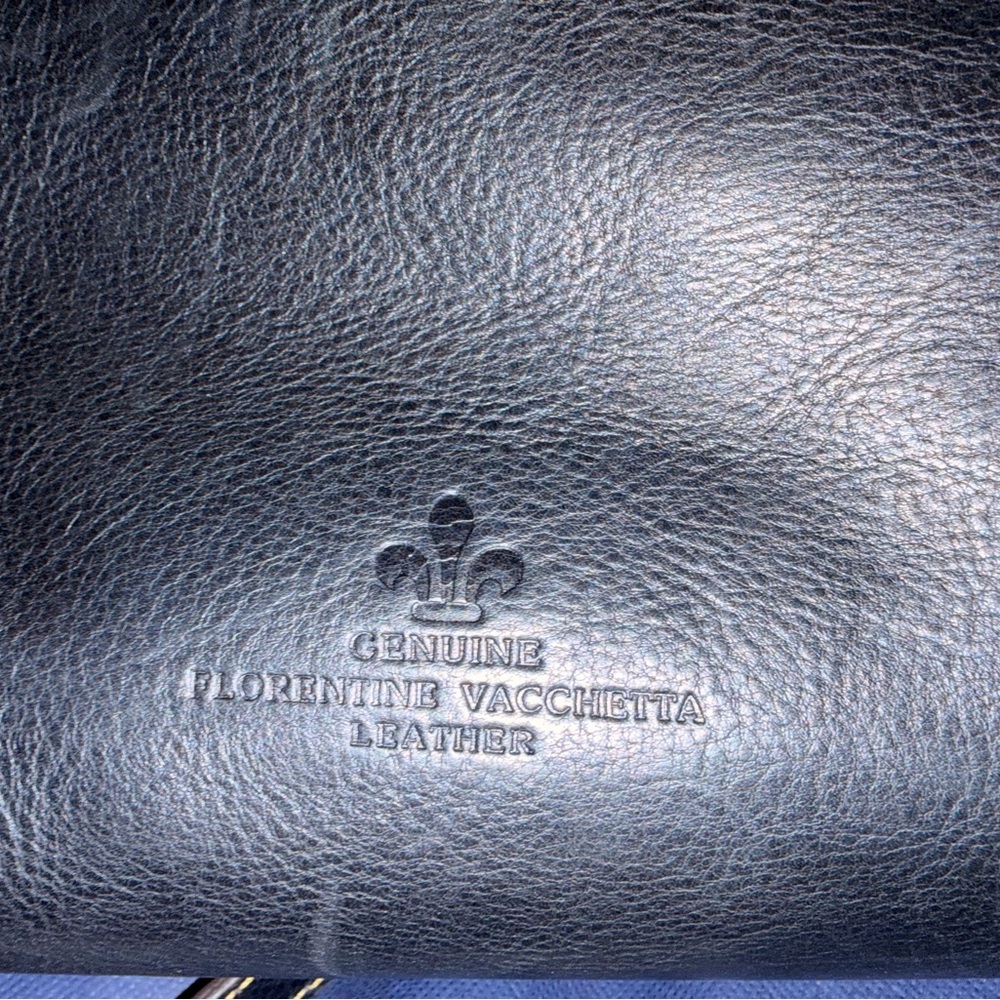 Dooney & Bourke Black Leather Handbag with Gold Rings - Picture 6 of 11